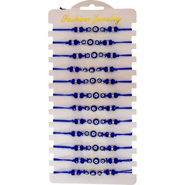 Bracelet - Evil Eye Blue Adjustable - hotRAGS.com