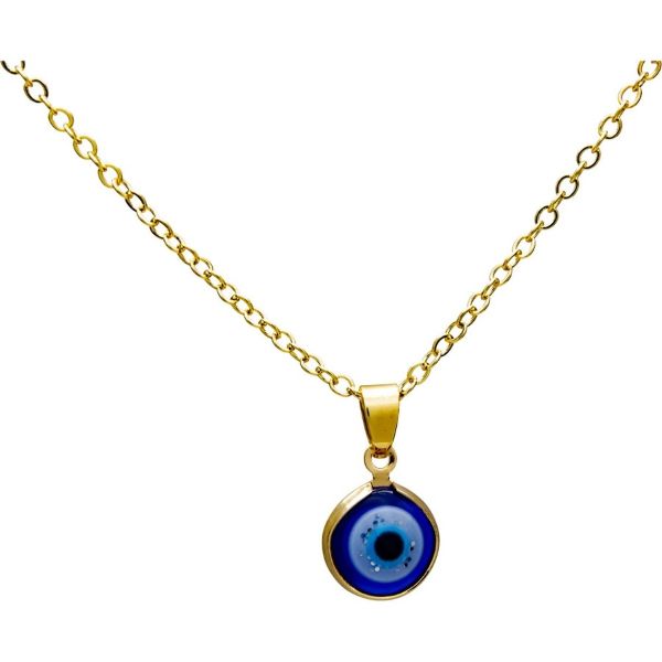 Necklace - Evil Eye Gold Chain - hotRAGS.com