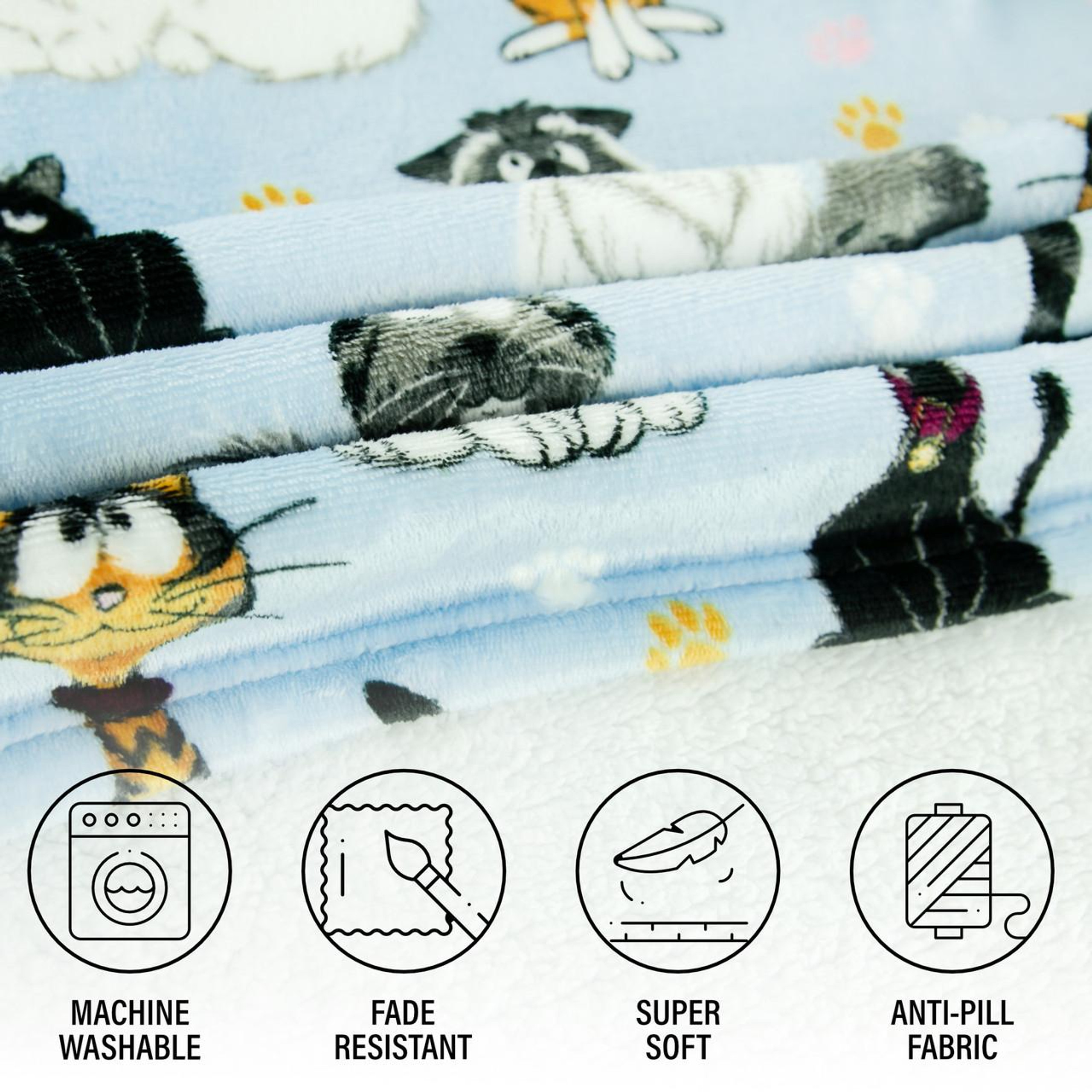 Hoodie Blanket - Cats - hotRAGS.com