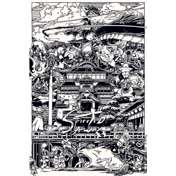 Poster - Spirited Away Black White - hotRAGS.com