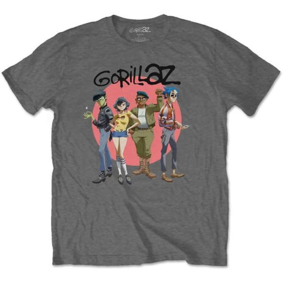 T Shirt - Gorillaz Group Circle