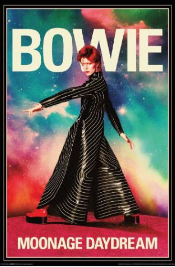Poster - David Bowie Moonage Daydream Single Black Coat