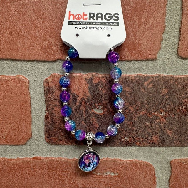 Bracelet - Kpop Beads Purple And Blue