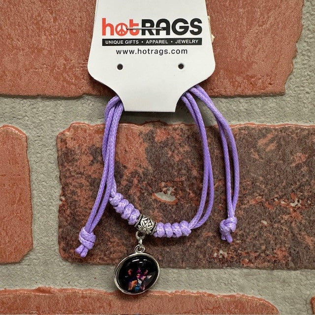 Bracelet - Kpop Tie Purple Black