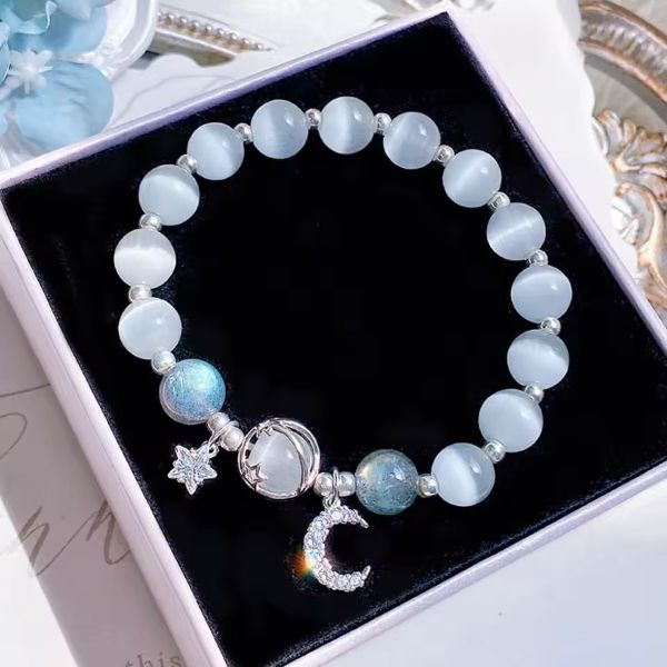 Bracelet - Cats Eye Stone Moon