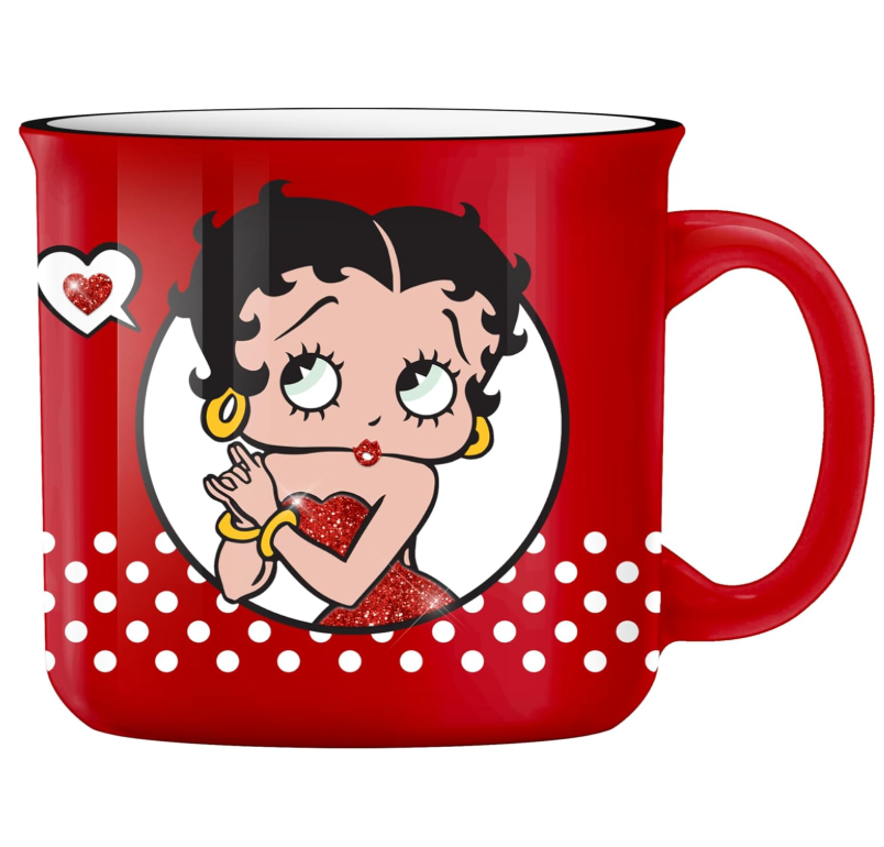 Betty boop　アメリカーナ サーマル Betty Boop Christmas And Pudgy Heart Women's Sweatshirt | Betty