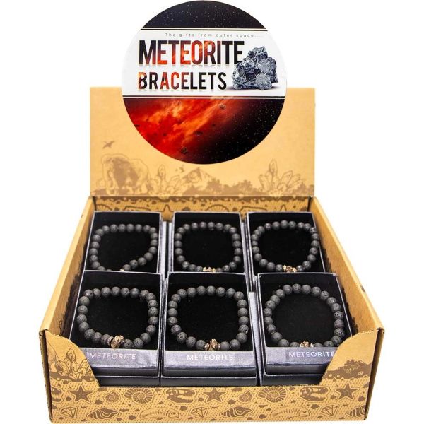 Bracelet - Meteorite Lava 8mm