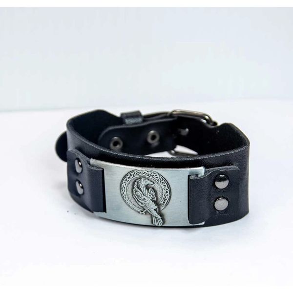 Bracelet - Vegan Leather Raven