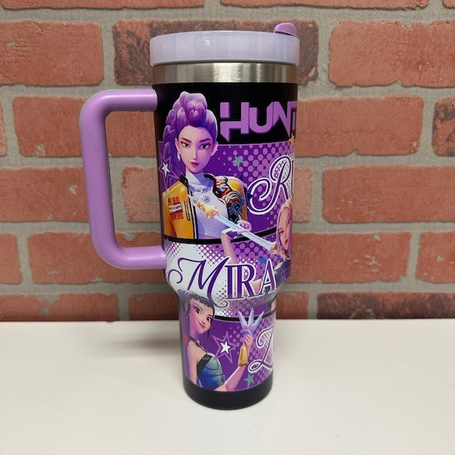 Tumbler - Steel Stanley Kpop - Black Purple Handle