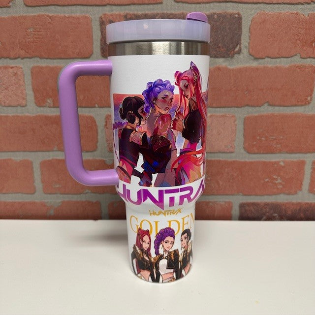 Tumbler - Steel Stanley Kpop - White Purple Handle