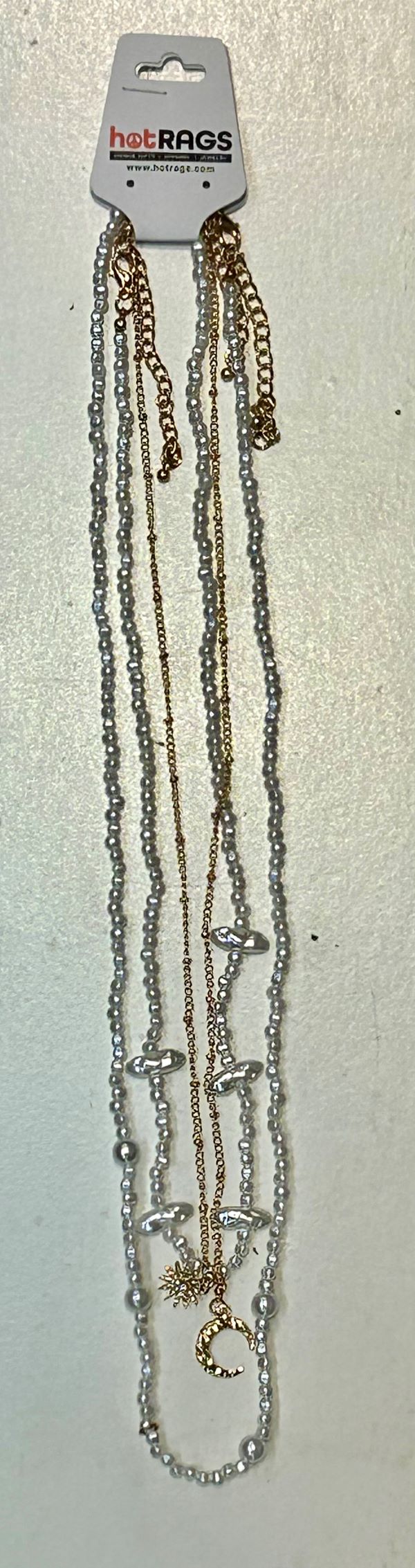Necklace - 3pc Long Moon - hotRAGS.com