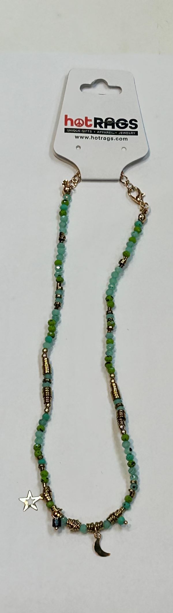 Necklace - Beaded Moon Star - hotRAGS.com