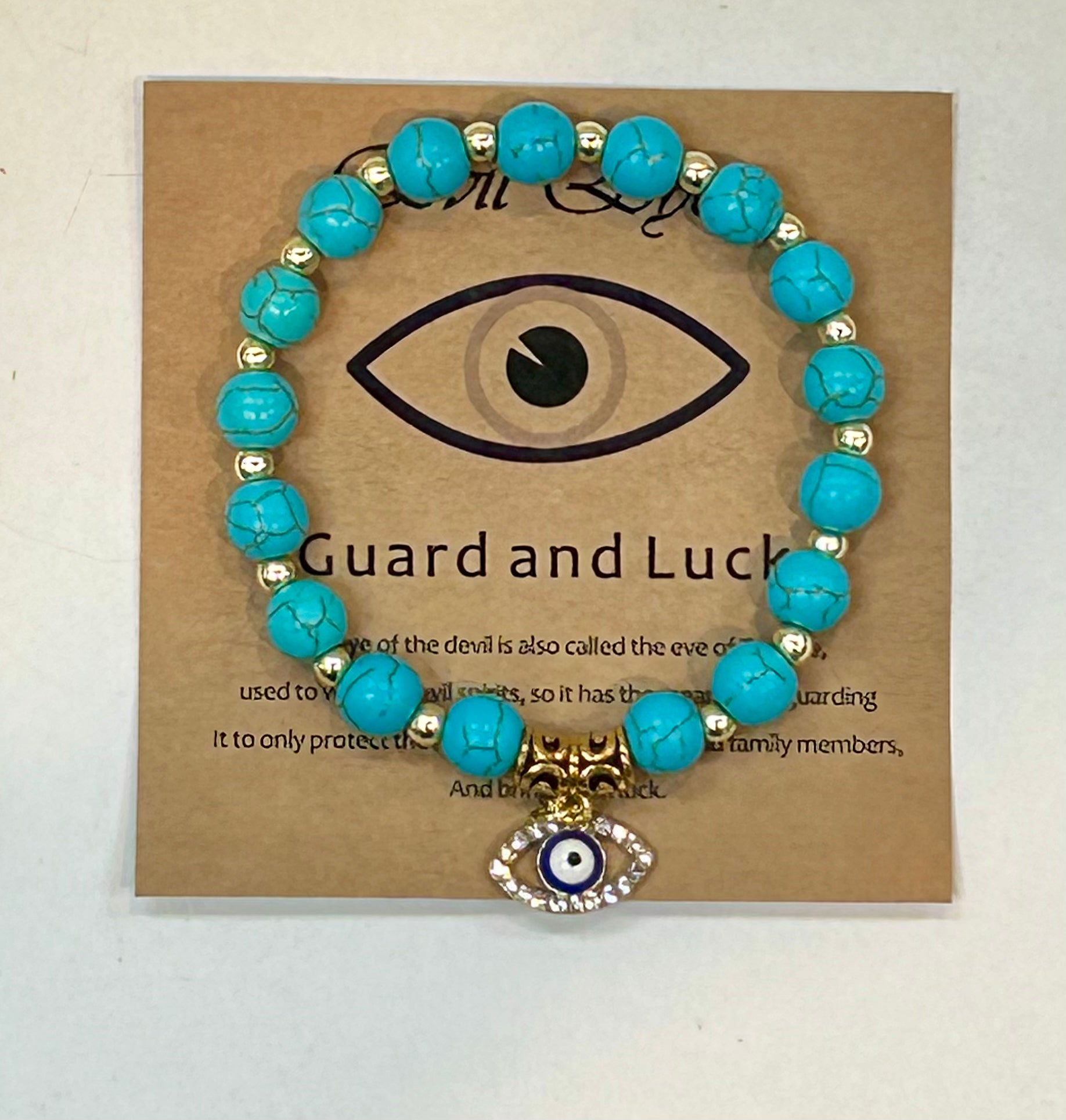 Bracelet - Evil Eye Guard Luck - Turquoise - hotRAGS.com