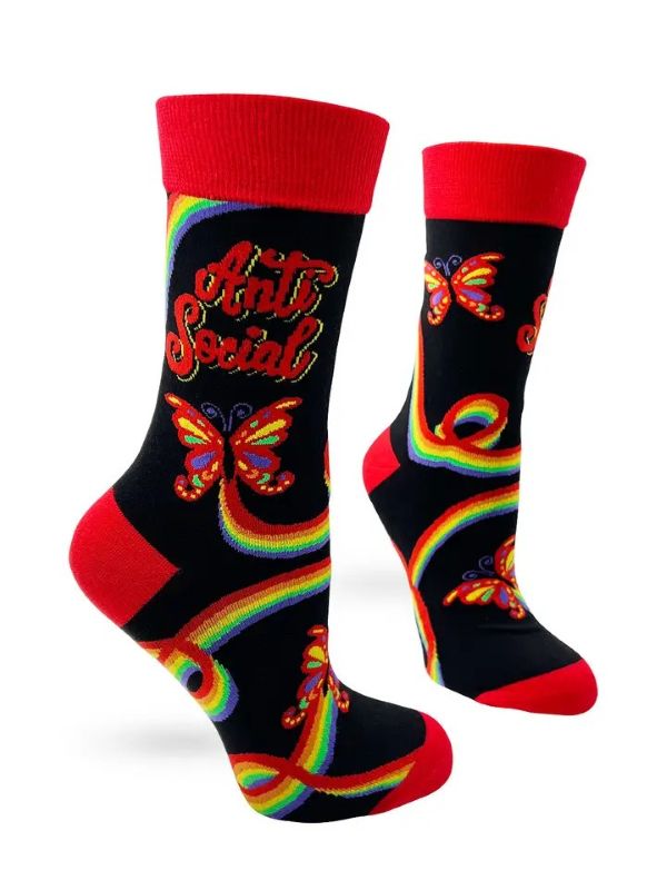 Socks - Anti Social Butterfly - hotRAGS.com