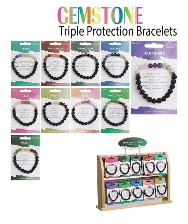 Bracelet - Gem Triple Protection - hotRAGS.com