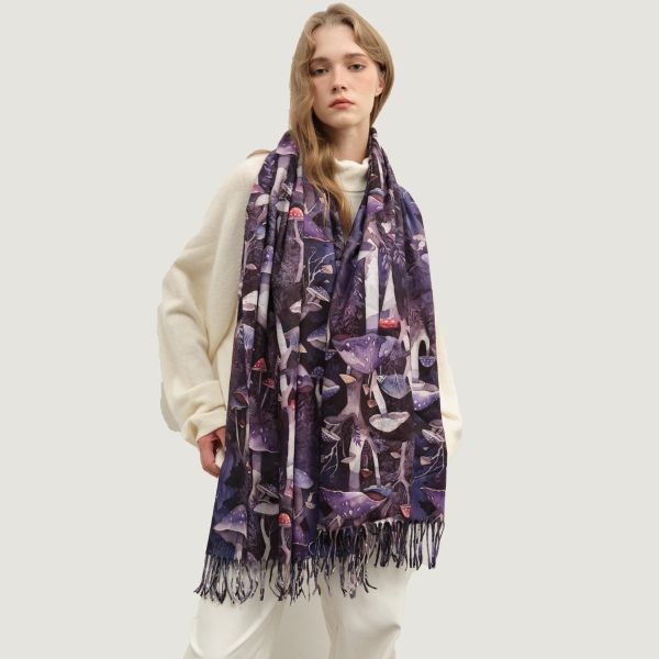 Pashmina - Scarf Mushrooms
