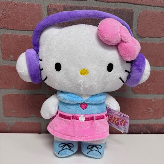 Plush - Hello Kitty With Headphones - 9in - hotRAGS.com