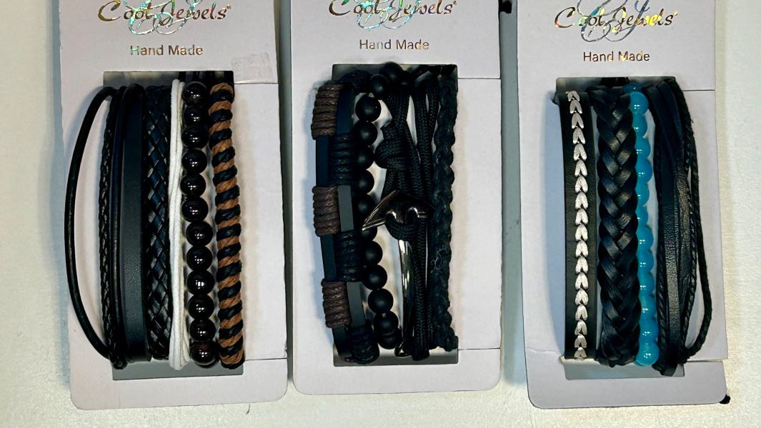 Bracelet - Set 4 Mixed Material - hotRAGS.com