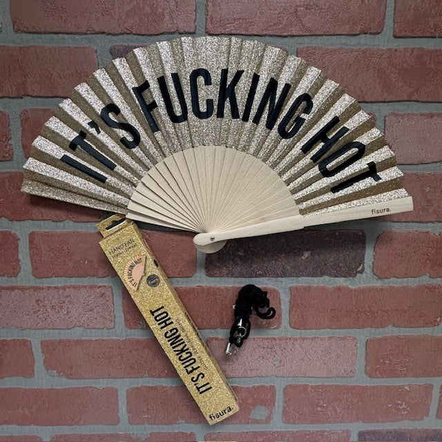 Fan - It's Fucking Hot Gold Glitter - hotRAGS.com
