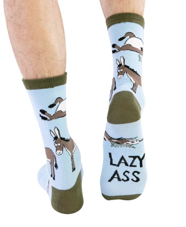 Socks - Lazy Ass Blue Crew - hotRAGS.com