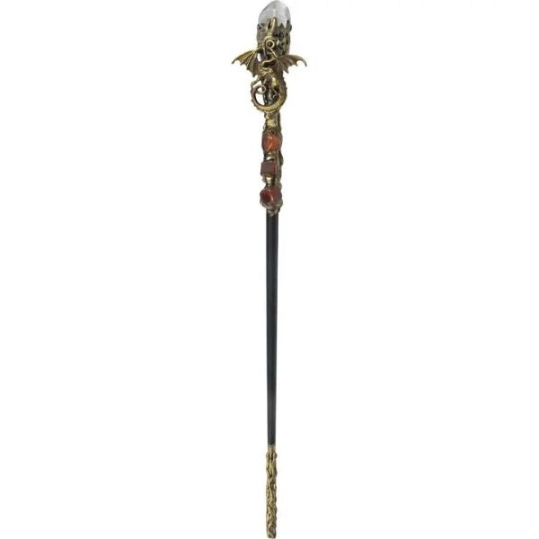 Wand - Magic Quartz Gold Dragon - hotRAGS.com