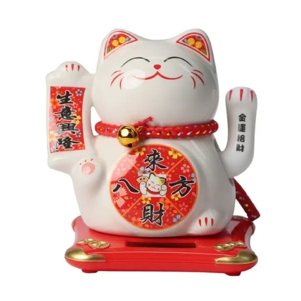 Statue - Lucky Cat Solar 5" - hotRAGS.com