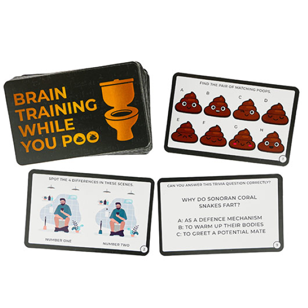 Cards- Brain Training While You Poo - hotRAGS.com