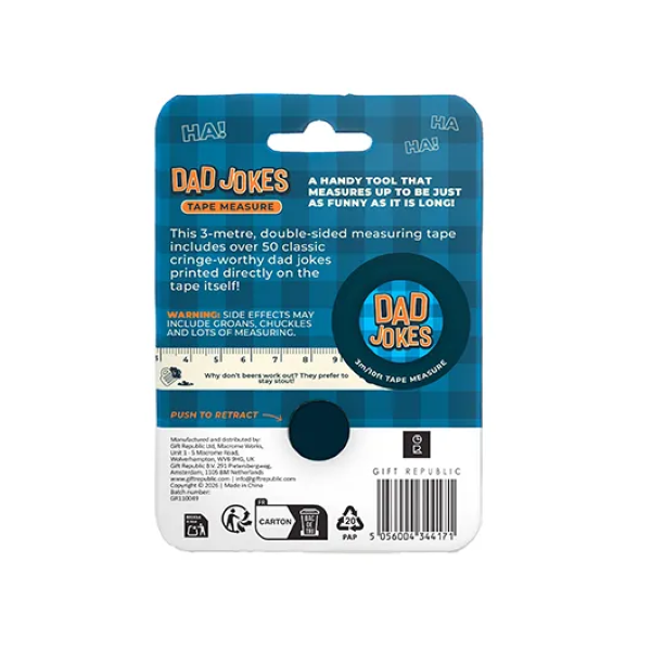 Measuring Tape- DAD JOKES Measuring Tape - hotRAGS.com