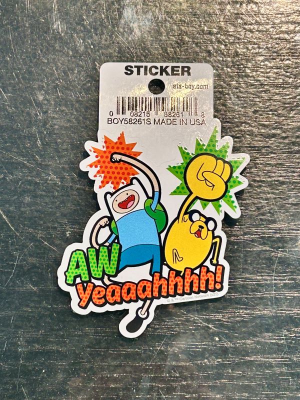 Sticker - Adventura Time Fin Jake - hotRAGS.com