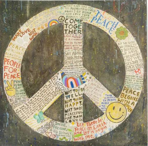 Wall Art - Choose Peace Art - 12x12 - hotRAGS.com