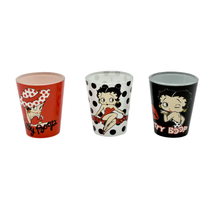 Glass Set -Mini Betty Boop 3pc - hotRAGS.com