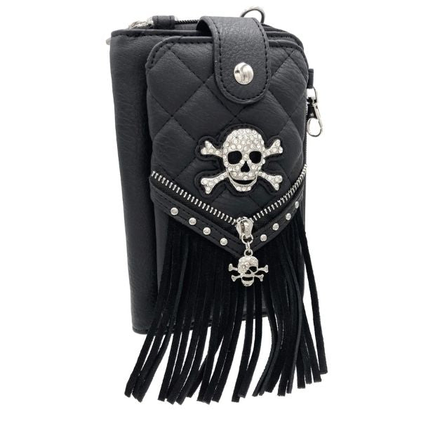 Bag - Skull Fringe Crossbody - hotRAGS.com