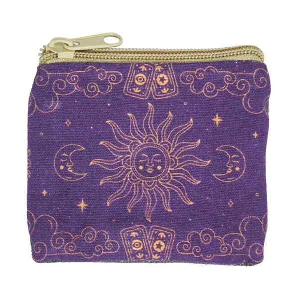 Coin Purse - Sun Moon - Purple - hotRAGS.com