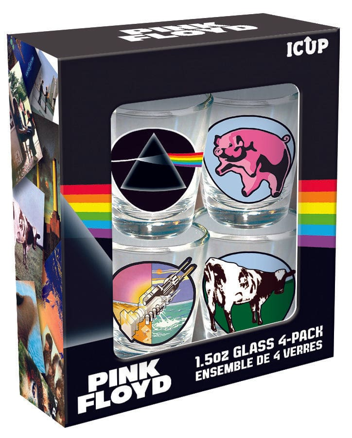 Glass Set - Mini Pink Floyd - 4 Pc - hotRAGS.com