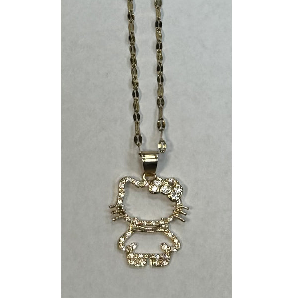 Necklace - Hello Kitty - Gold - hotRAGS.com