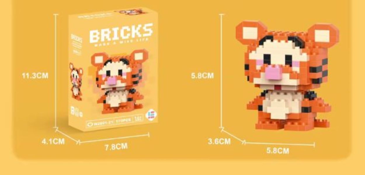 Toy - Bricks - Tigger - hotRAGS.com