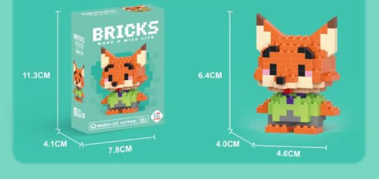 Toy - Bricks - Zootopia Fox - hotRAGS.com