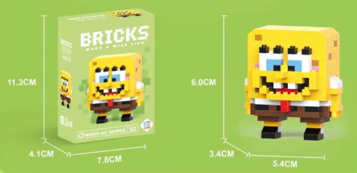 Toy -Bricks - SpongeBob - hotRAGS.com