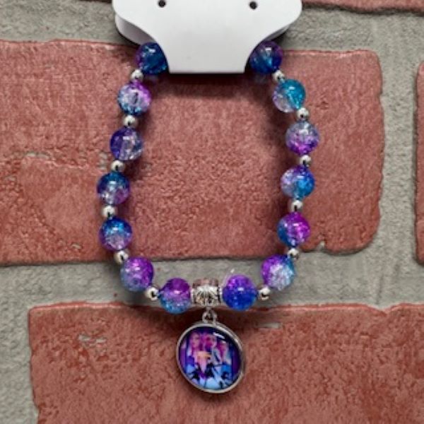 Bracelet - Kpop Beads Purple Blue - hotRAGS.com