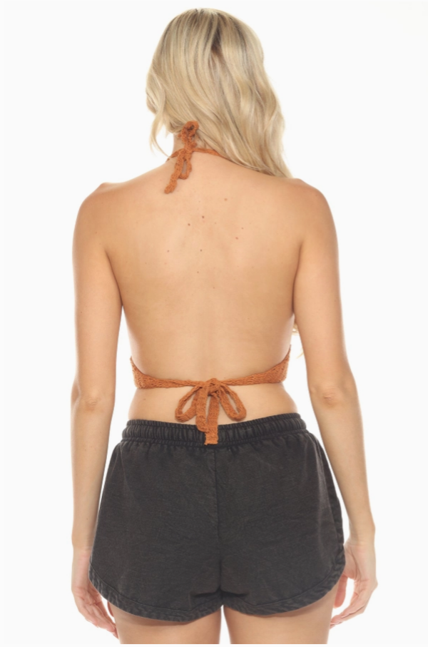 Jr Crochet Halter Top - Copper - hotRAGS.com