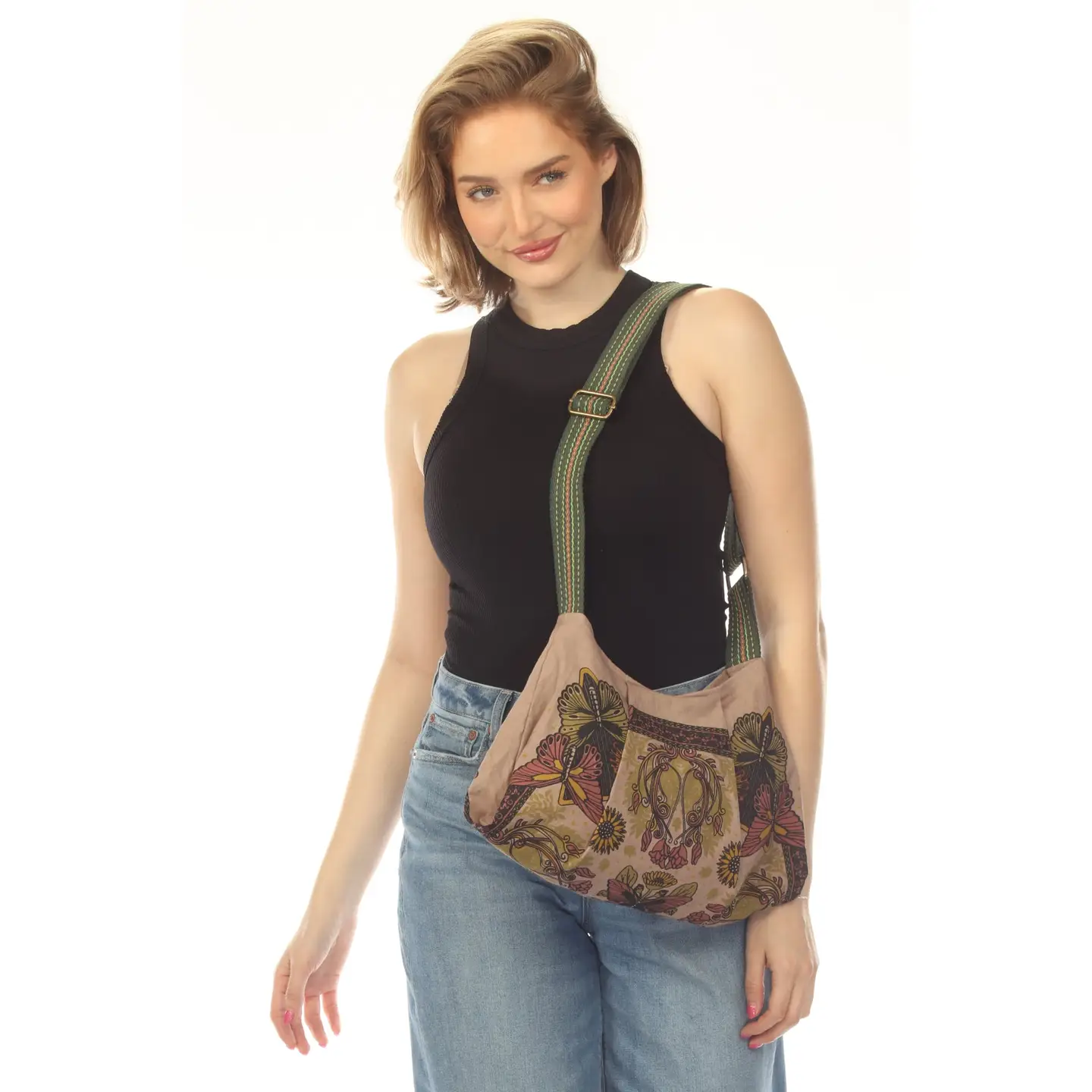 Bag - Butterfly Sunflower - Sage - hotRAGS.com