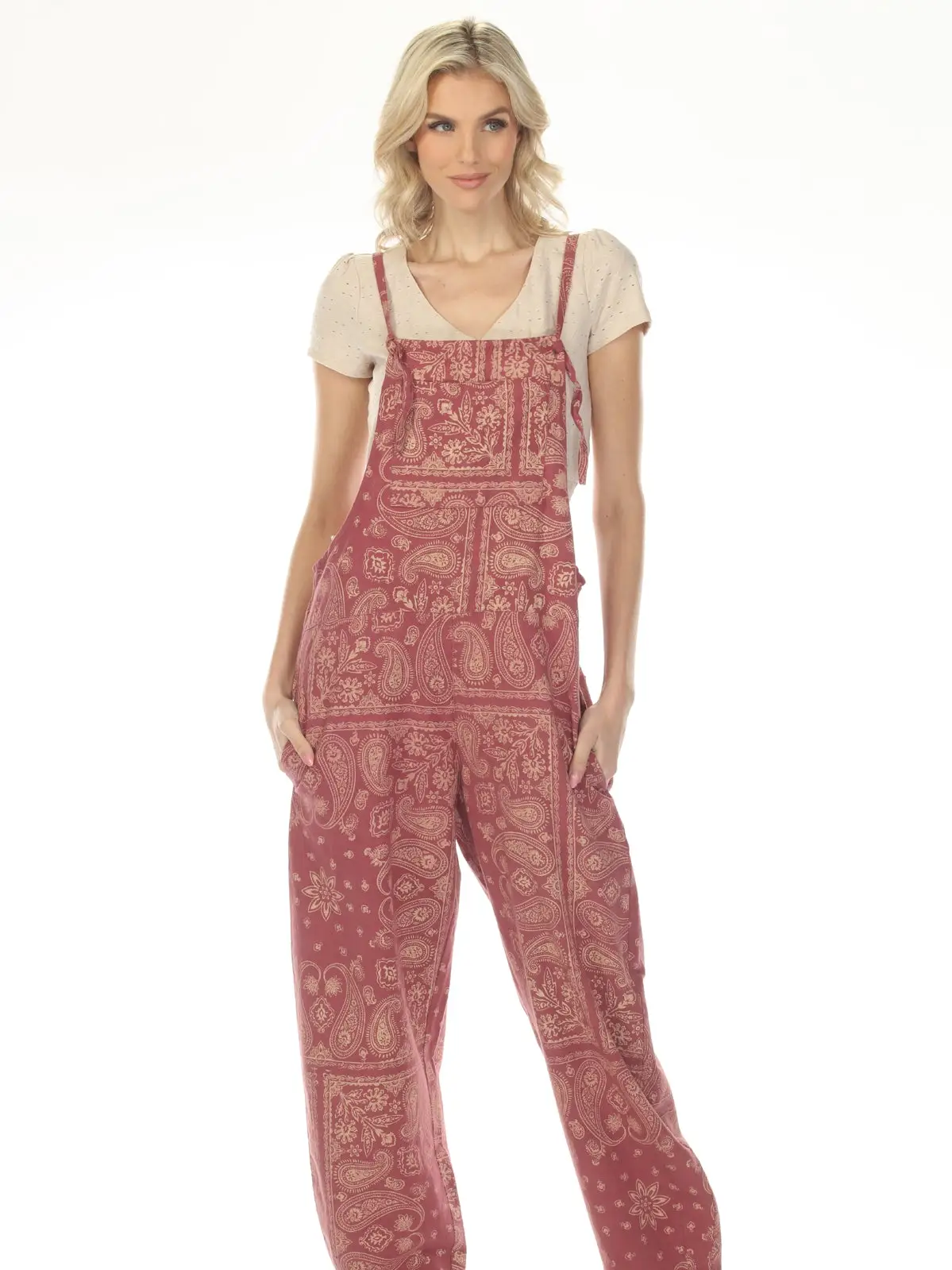 OVERALLS - BANDANA - Cherry