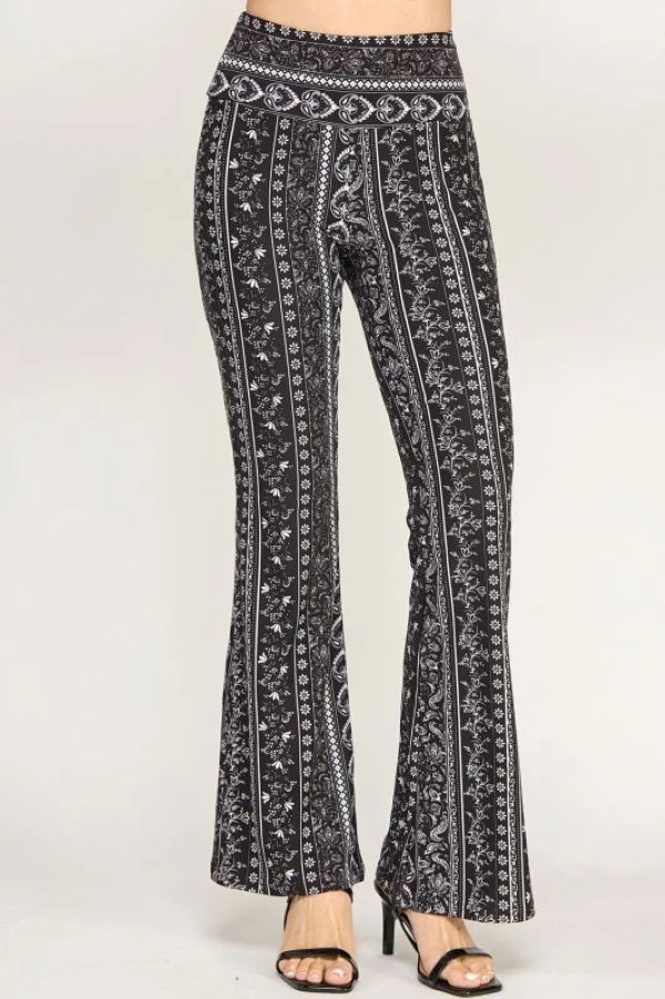 PALAZZO PANTS - BLACK WHITE - hotRAGS.com