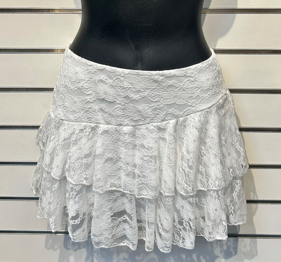 Skirt - Mini Lace - Ivory - hotRAGS.com