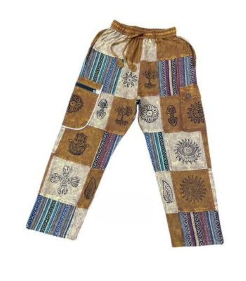 PANTS - HAREM PATCHWORK Grand Canyon Print