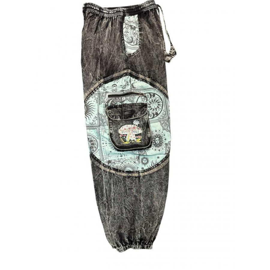 PANT - BLACK TEAL SUN MOON - hotRAGS.com