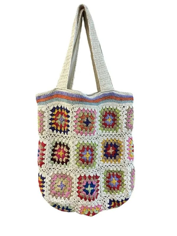 BAG - TOTE HAND CROCHET SQUARE - hotRAGS.com
