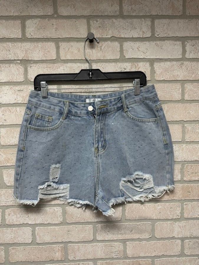 Shorts - With Stones - Light Wash - hotRAGS.com
