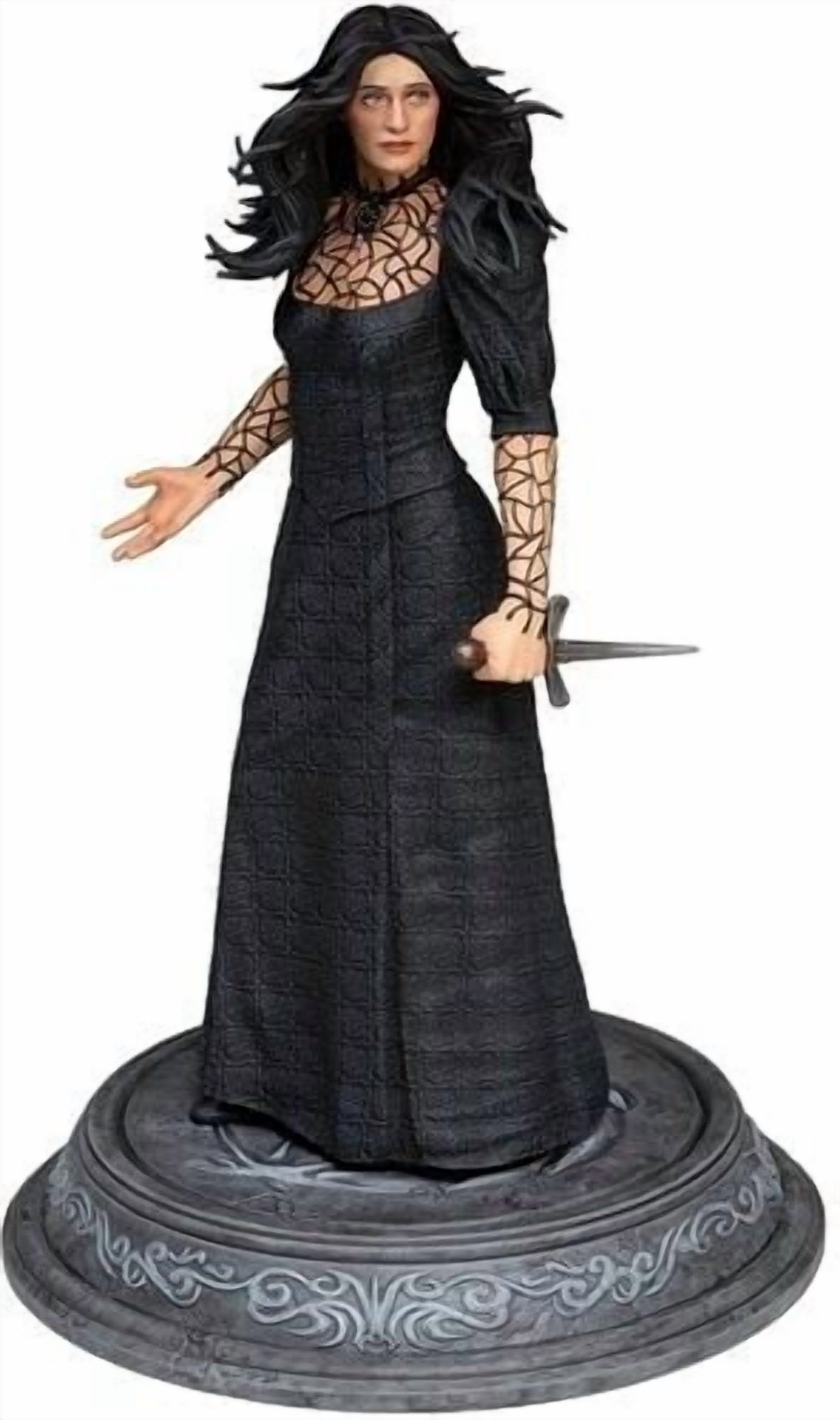 yennefer black dress The Witcher (Netflix) Figure Choose Your Flavor:Carrot cream cheese Approximately 8 tall and vacation-dresses Short-Sleeve Short Red Sequin