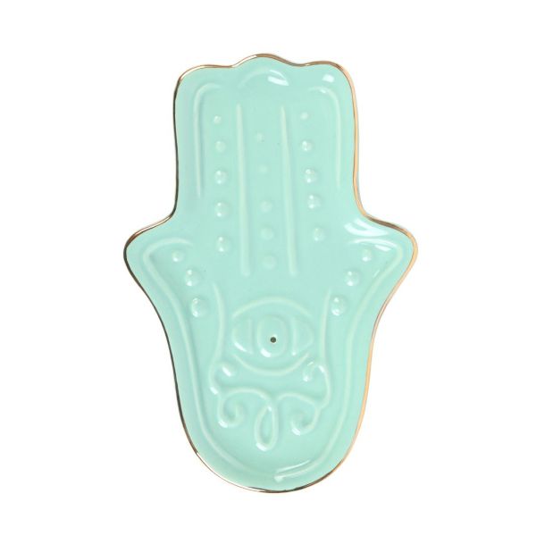 Incense Burner - Hamsa Hand - Blue - hotRAGS.com
